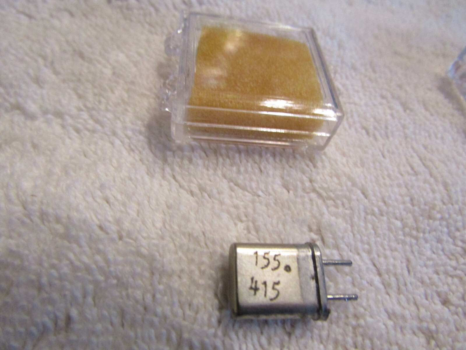 Vintage Scanner Crystal Allied Radio Shack Realistic Regency 155.415 with Case