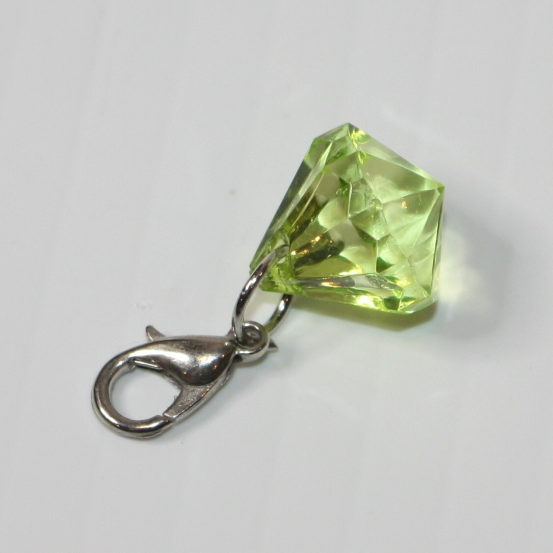 Girl's Light Green Crystal Jewel Charm for Bracelet