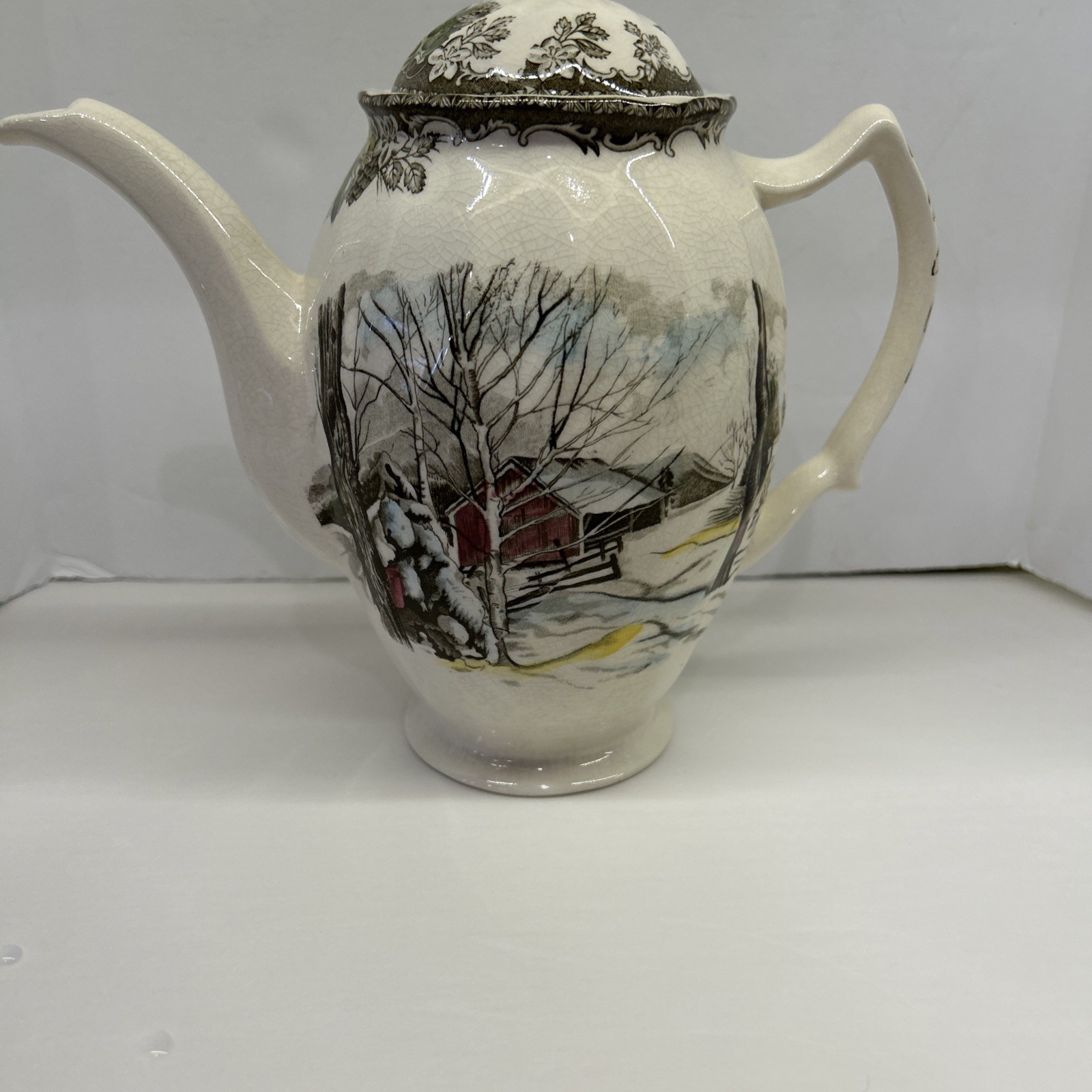 Friendly Village, The ("Made in England" Backstamp) Coffee Pot