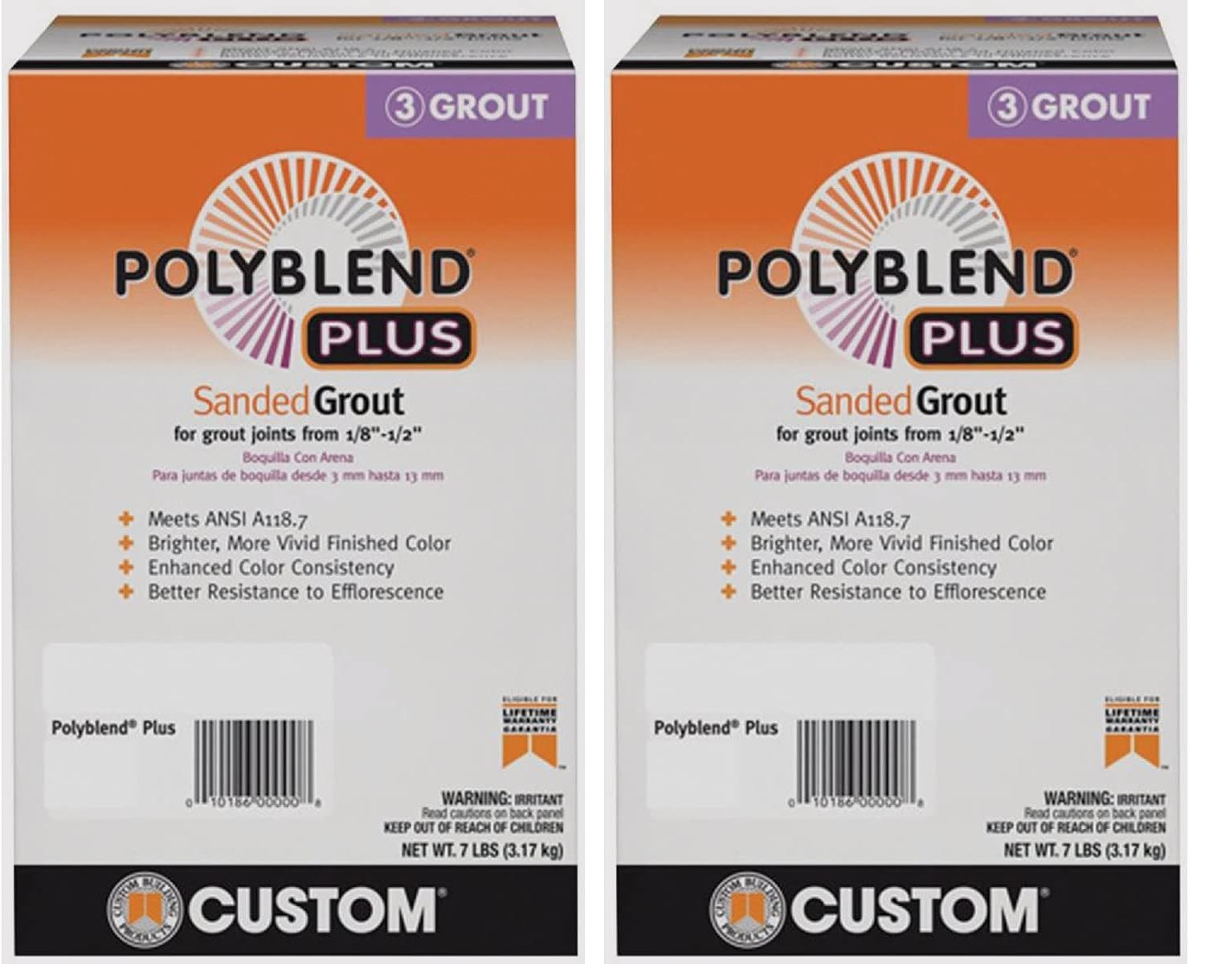 Building Prod PBPG6407-4 7LB Arc WHT Sand Grout - Quantity 1 (Pack of 2)