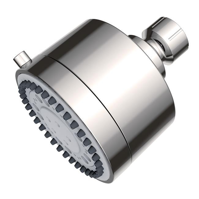 Kingston Brass KX8756 Vil Bosch 3 in. Round 5-Function ABS Shower Head - Poli...