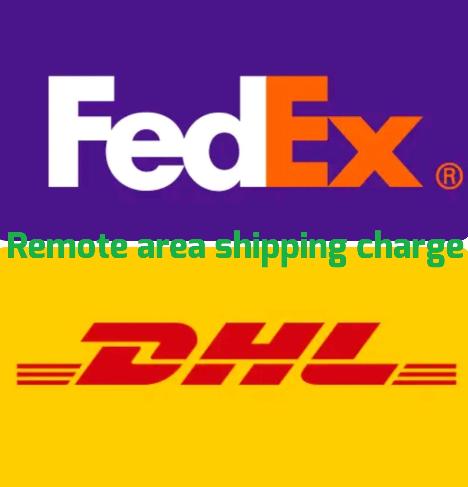 FEDEX & DHL REMOTE AREA ADDITIONAL SHIPPING CHARGE TICKET from JAPAN