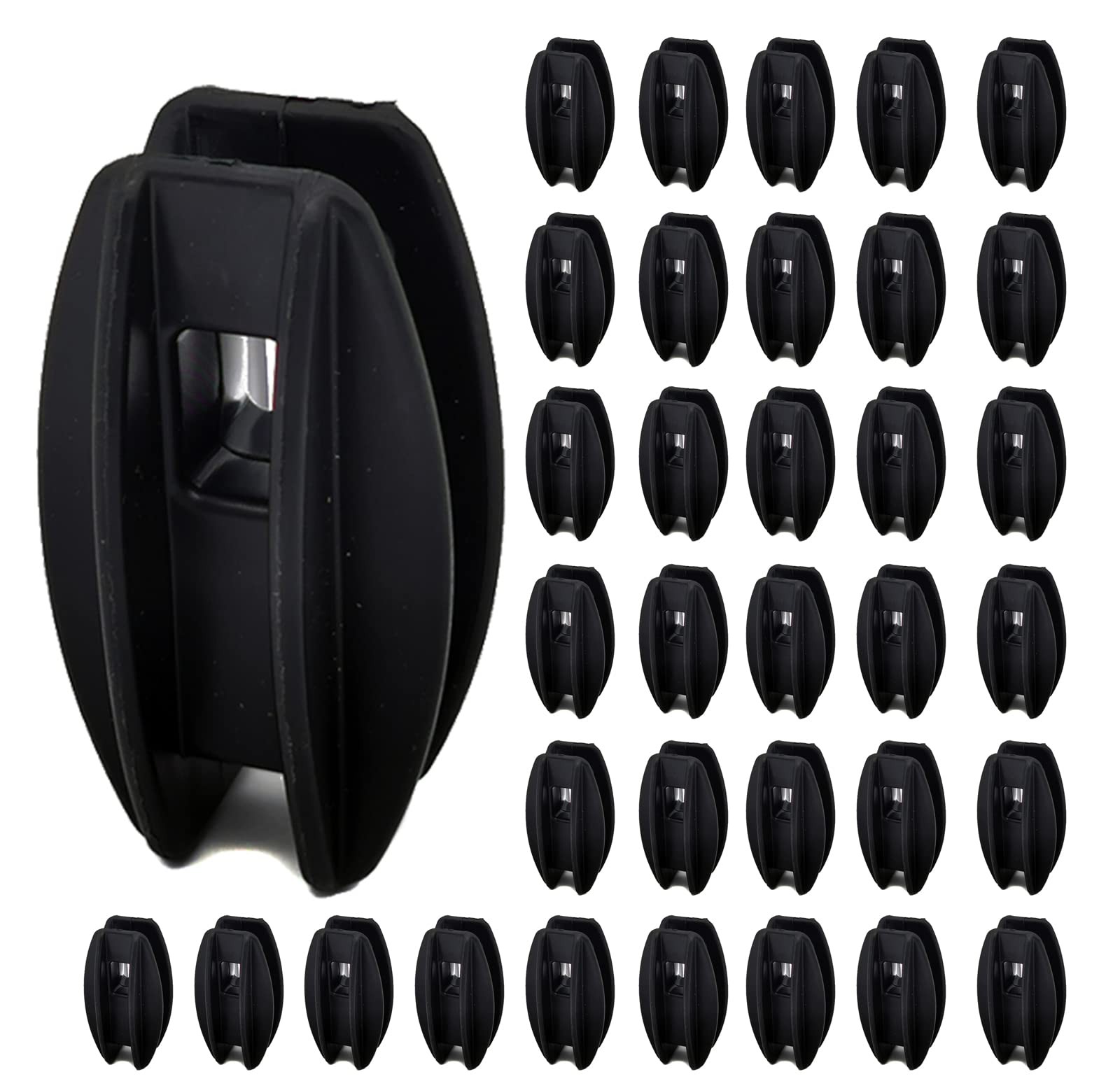 40pcs Black Electric Fence Corner Post Insulators for Poly Wire