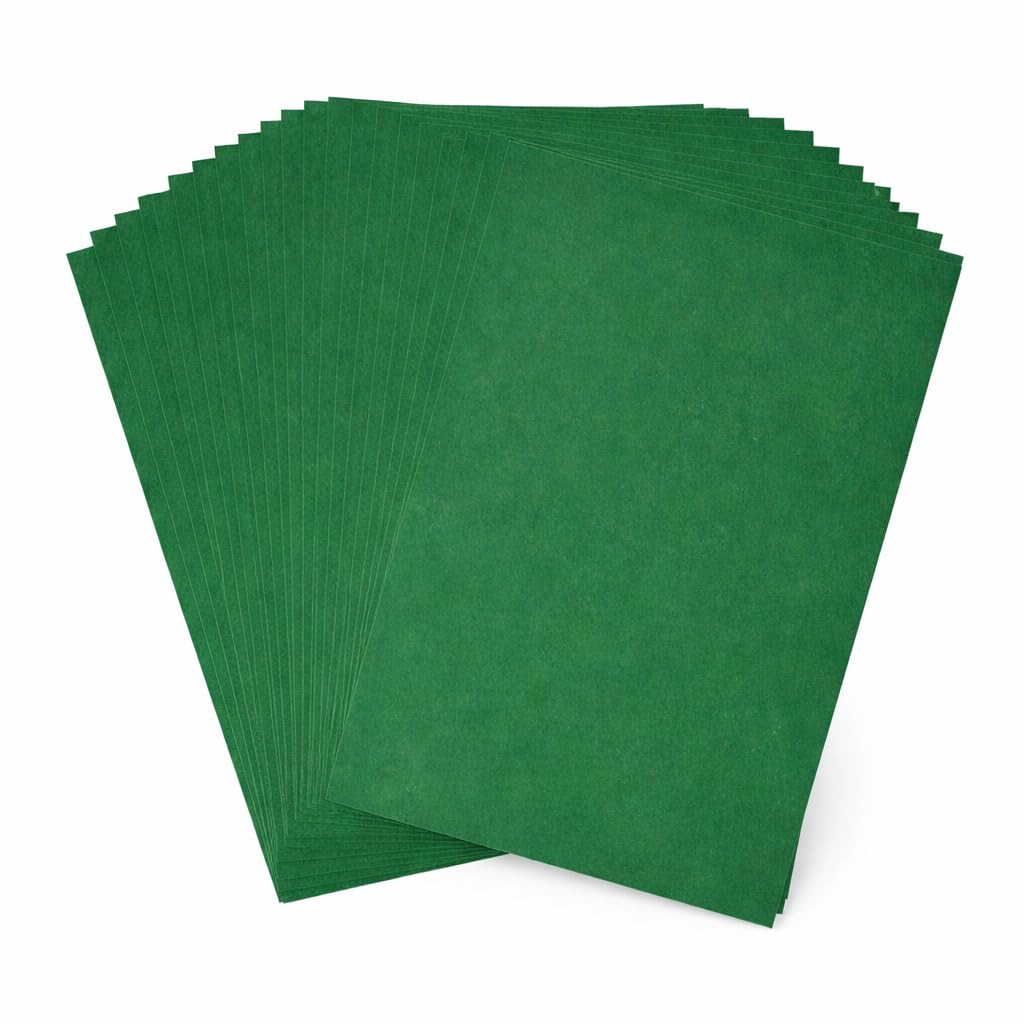Green Self Adhesive Felt Sheets with Sticky Backing – 20 Pack 9X12 Inch Adhesive