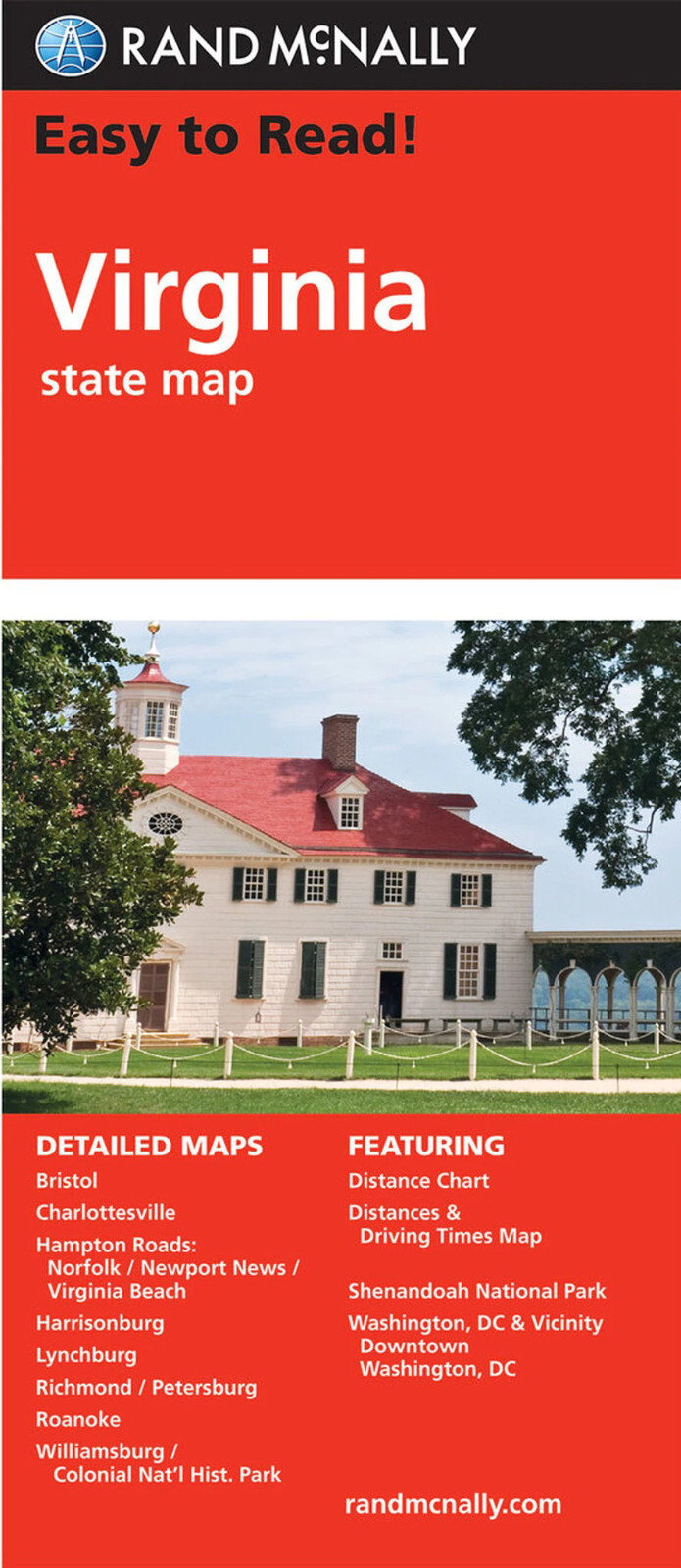 Rand McNally State Map: Virginia from 2021