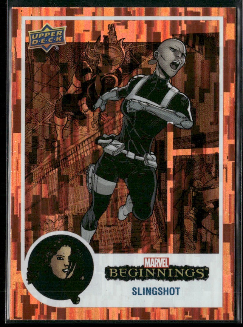 2022 Upper Deck Marvel Beginnings Orange Rainbow Bridge /199 - Slingshot