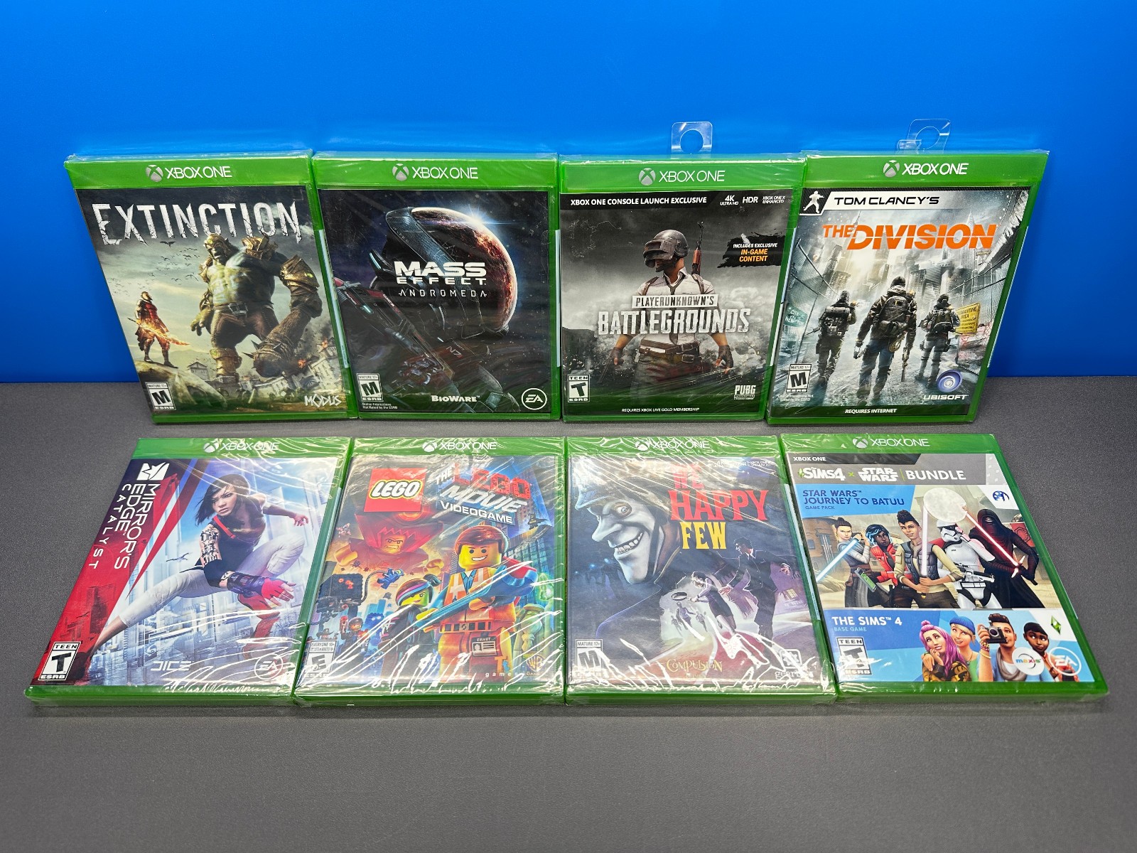 XBOX ONE LOT OF 8 BRAND NEW SEALED GAME GAMES LEGO SIMS MASS EFFECT WE HAPPY FEW