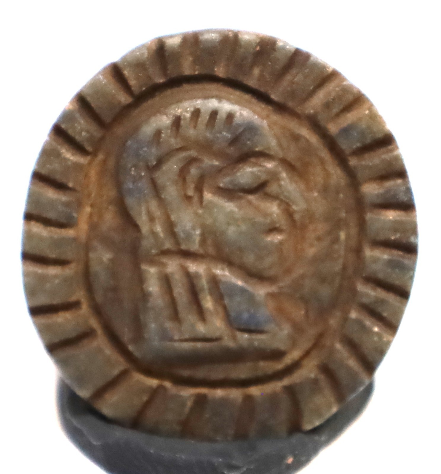 Ancient Near Eastern Lapis lazuli Roman Intaglio Stone Seal Stamp cabochonAmulet