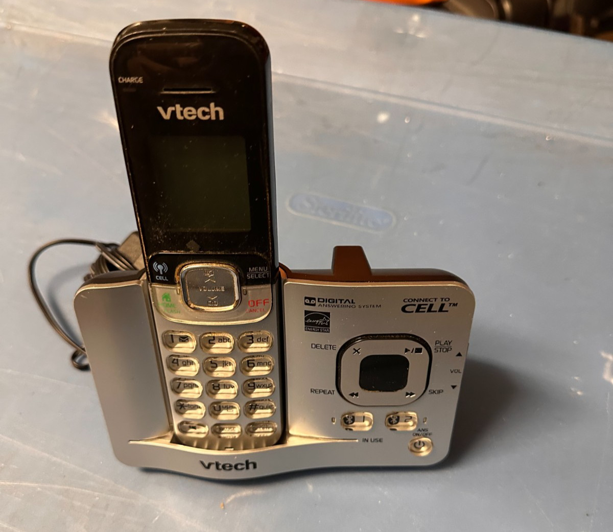 Vtech Portable Phone with Answering Machine for Landline Home Office DS6521-2