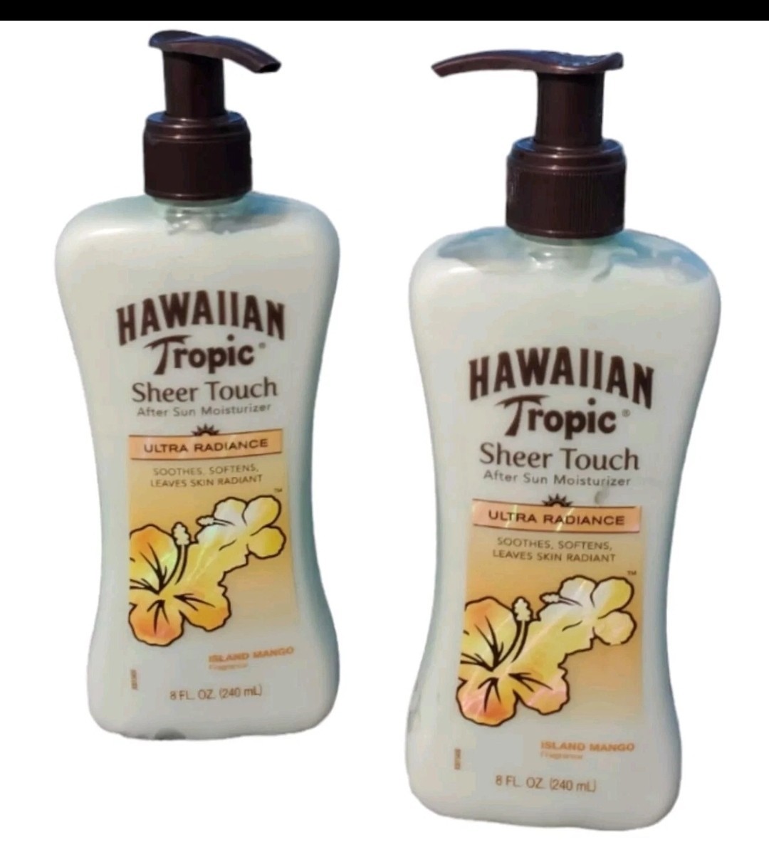 2x HAWAIIAN TROPIC Sheer Touch After Sun Moisturizer Ultra Island Mango NEW