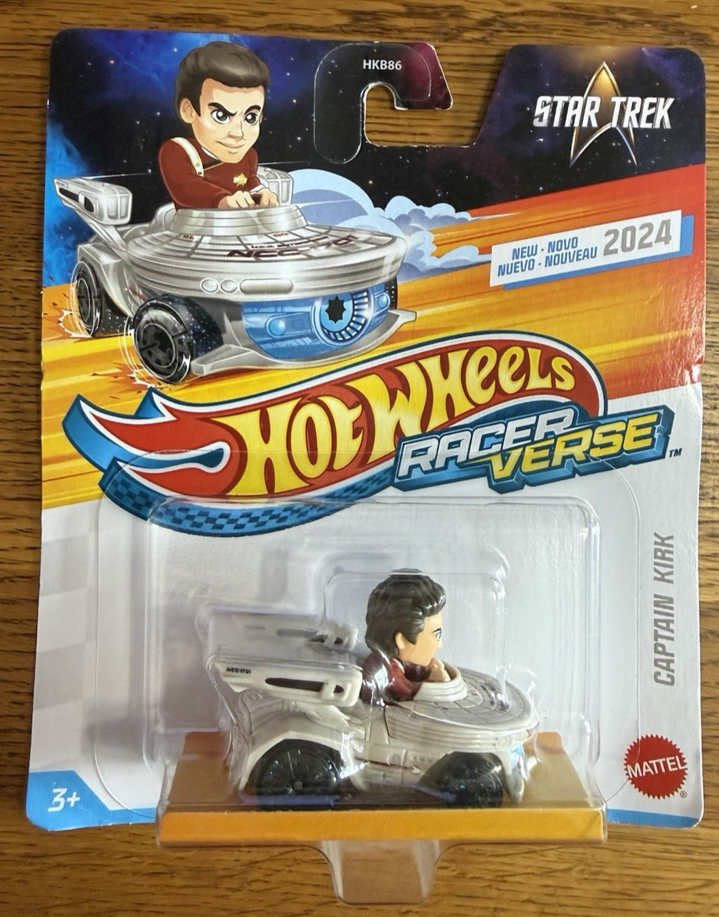 NEW Mattel 2024 Hot Wheels Racer Verse Star Trek Captain Kirk