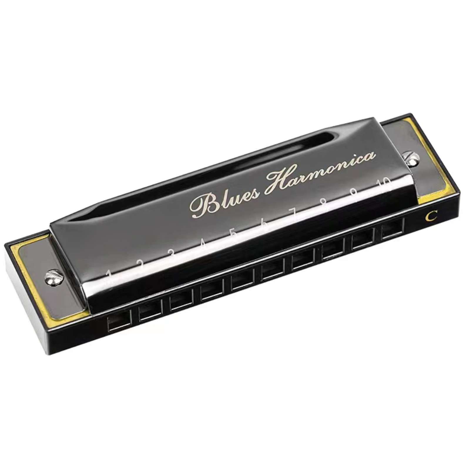 10 Hole Key of C Kids Blues Harmonica French Harp Mouth Organ Phosphor Bronze