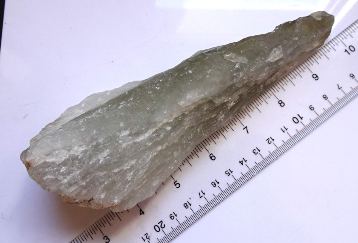 Prasiolite - Large Rough Specimen 1 pound - Brazil - r658b