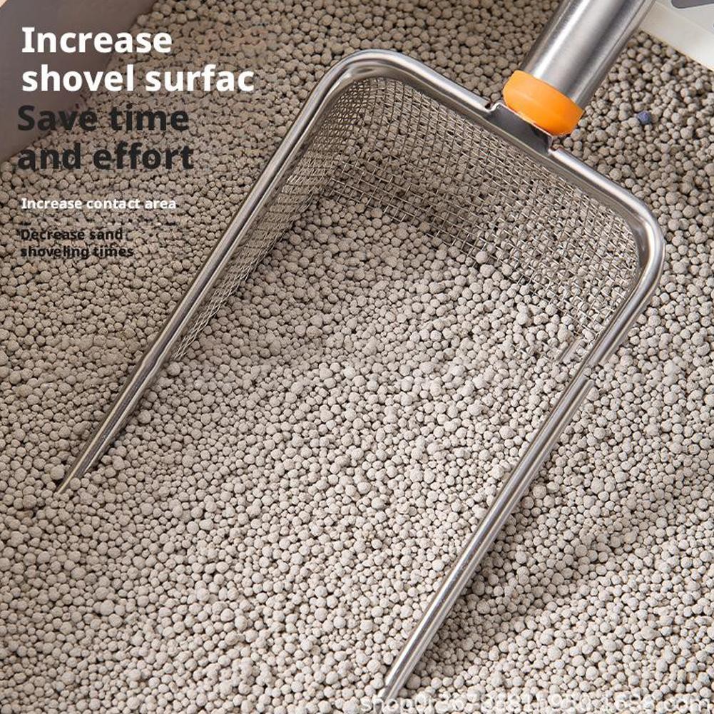 ☆Cat Litter-Scoop Stainless Steel Pet Kitten Poop Food Shovel 🔥US