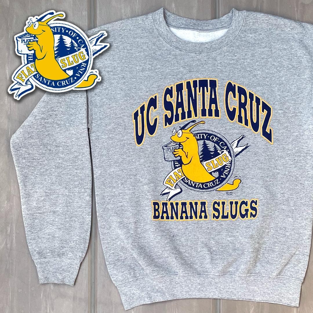 [Made in USA in 1997] Banana Slug University of California Sweatshirt Vintage