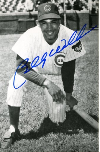 BILLY WILLIAMS SIGNED JSA CERT STICKER PHOTO POSTCARD AUTHENTIC AUTOGRAPH