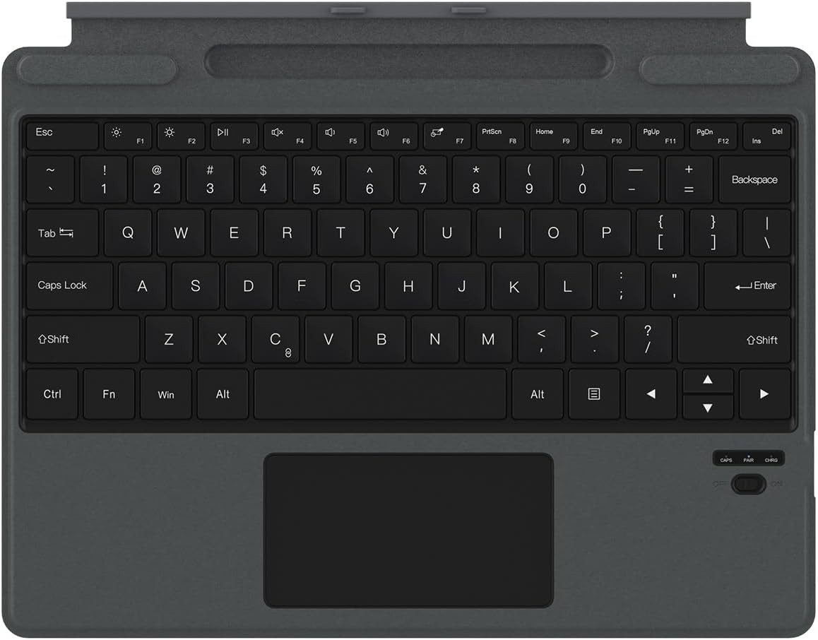 Surface Pro 9 Keyboard, Detachable Wireless Bluetooth Keyboard for Microsoft Sur