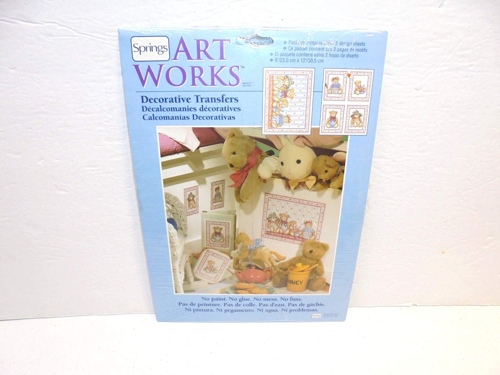 Springs Art Works Honey Bears Rub On Transfers Craft