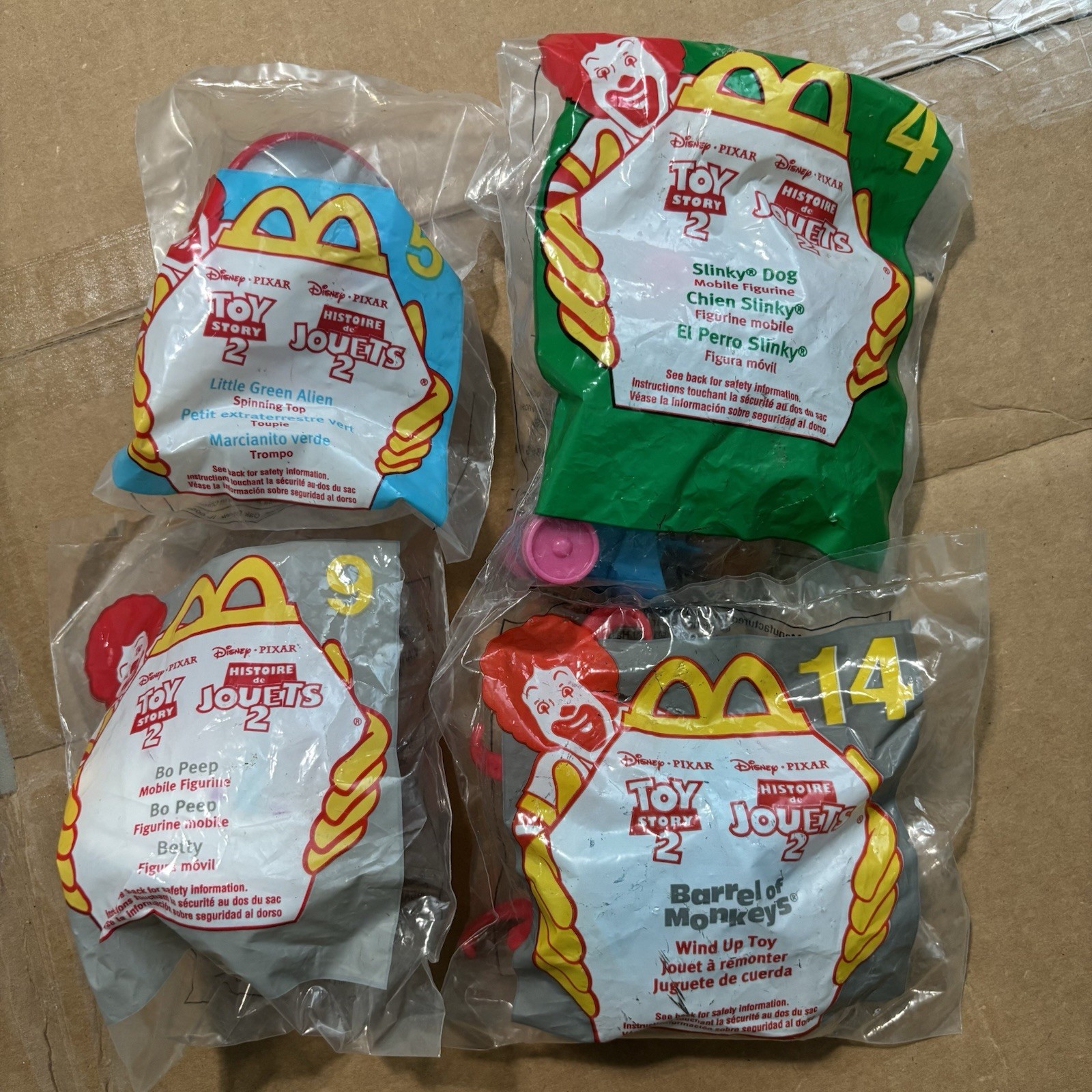Set Of 1999 McDonalds Toy Story 2 Kids Meal Toys Sealed