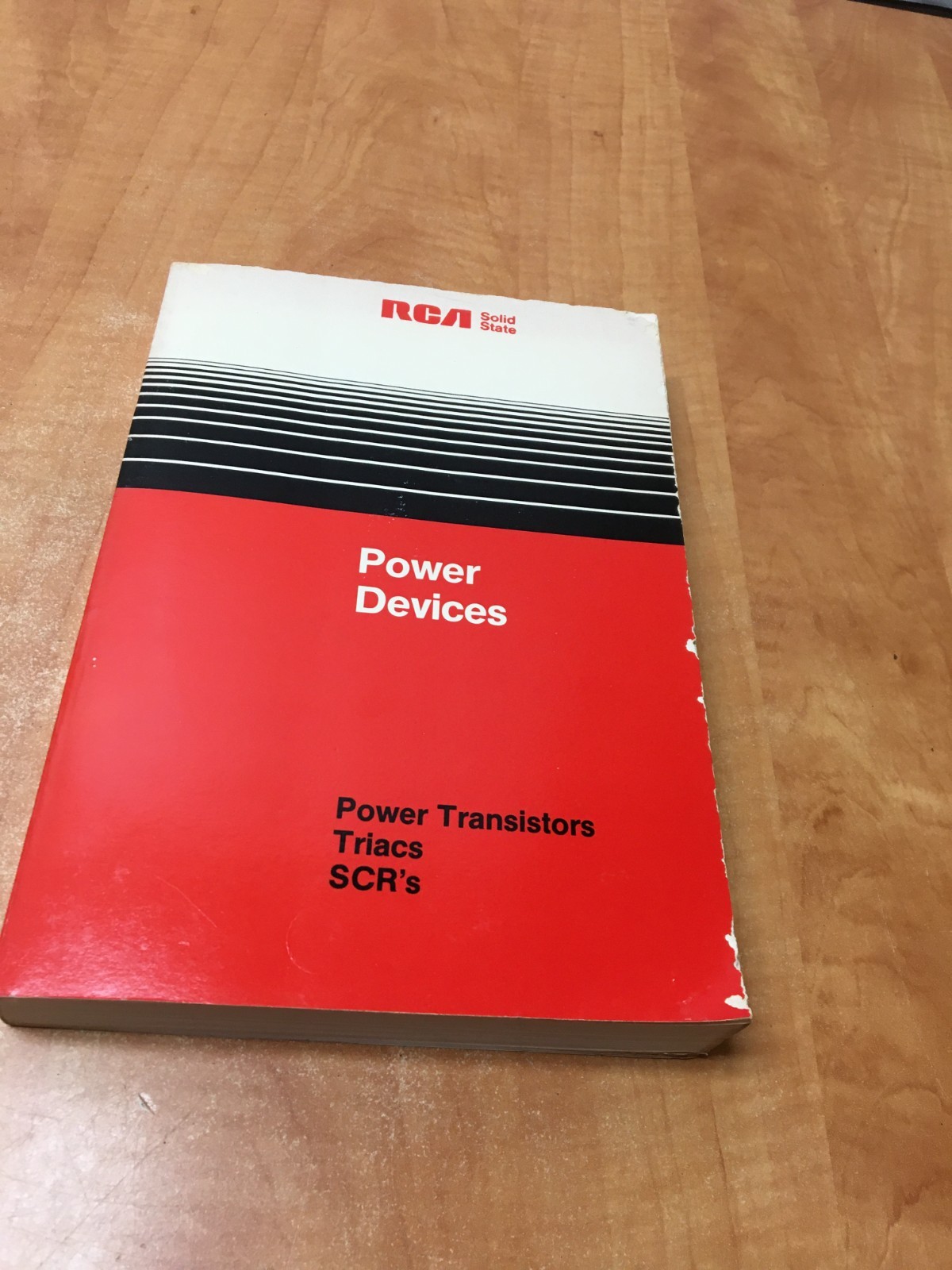 Original RCA Power Devices Databook book - Transistors Triacs SCR's 1981
