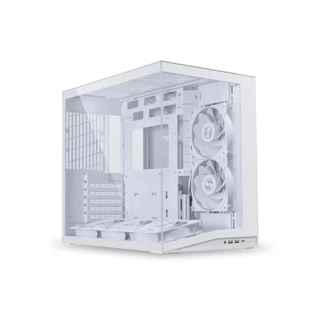 Lian-Li O11DMIV2FW O11D MINI V2 Flow Compact ATX Mid-Tower Airflow Computer C...