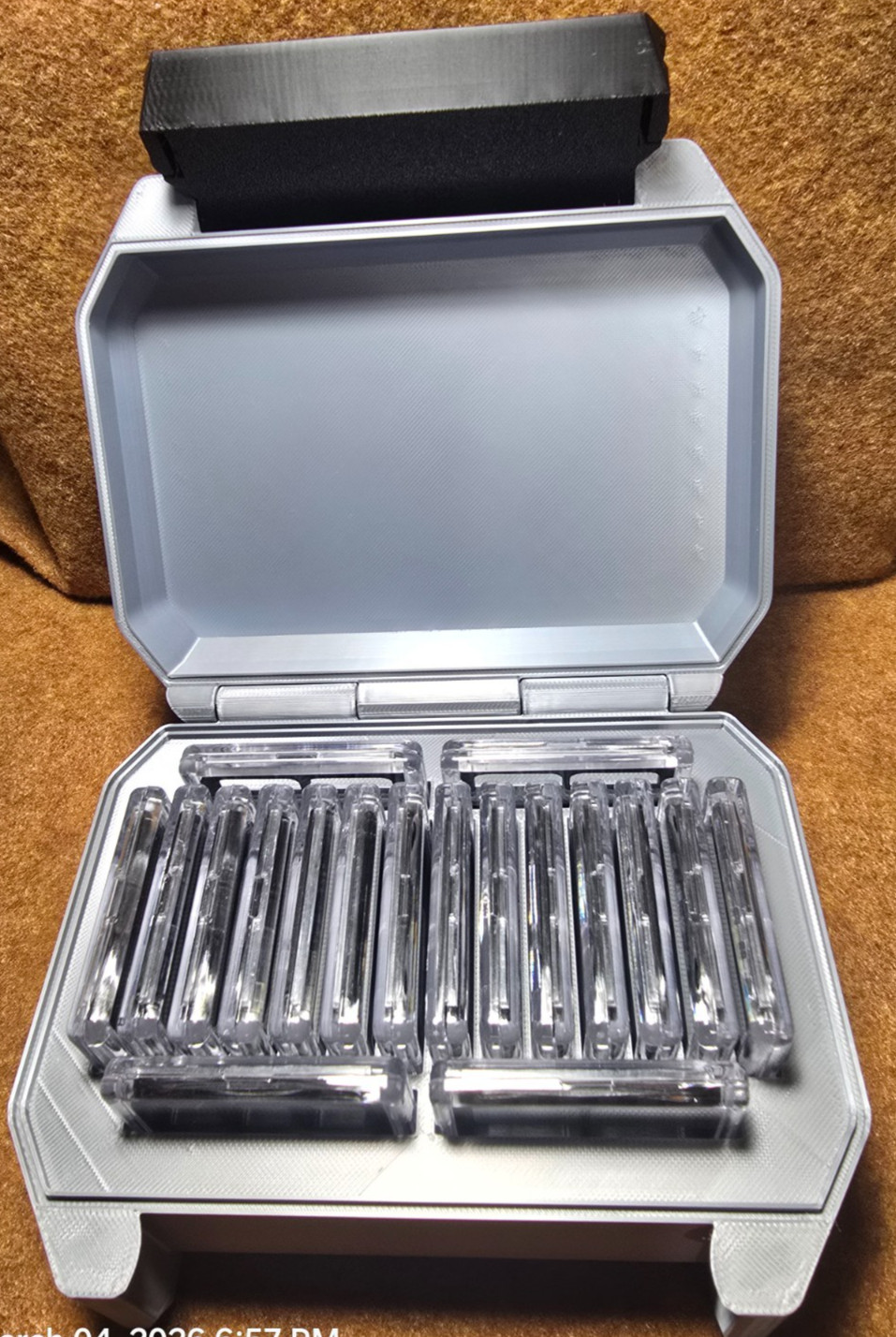 Bullion Storage Bundle for Geiger Squares (Square Capsule x18) Silver Case