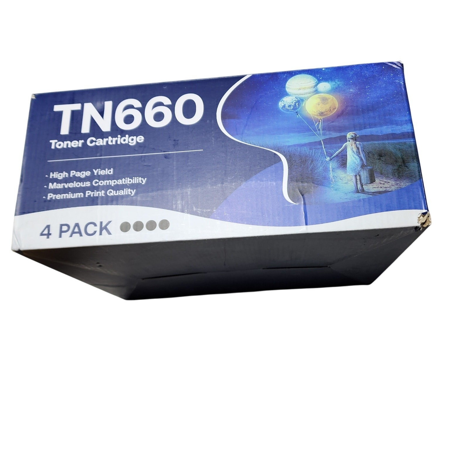 BROTHER TN660 TONER CARTRIDGES BOX OF 4 UNUSED 