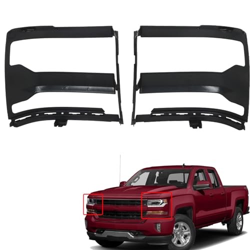 1 Pair of Headlight Trim Bezel Cover Left and Right Side Replacement for 