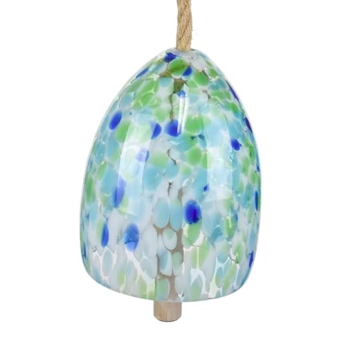  Blown Glass Bell () Green and Blue