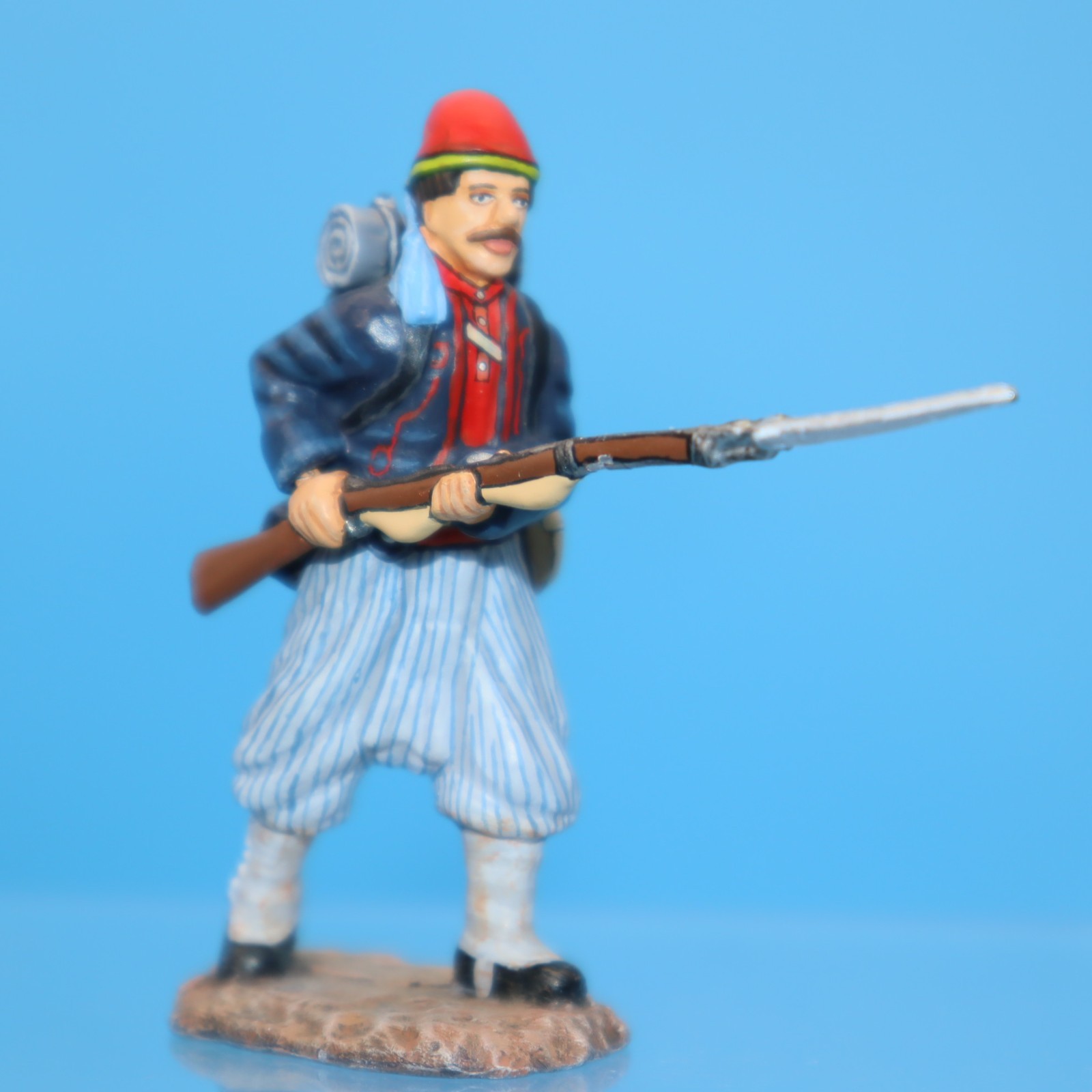 Vintage FRONTLINE toy soldier INFANTRY CIVIL WAR 54mm PAINTED - FREE SHIP #2