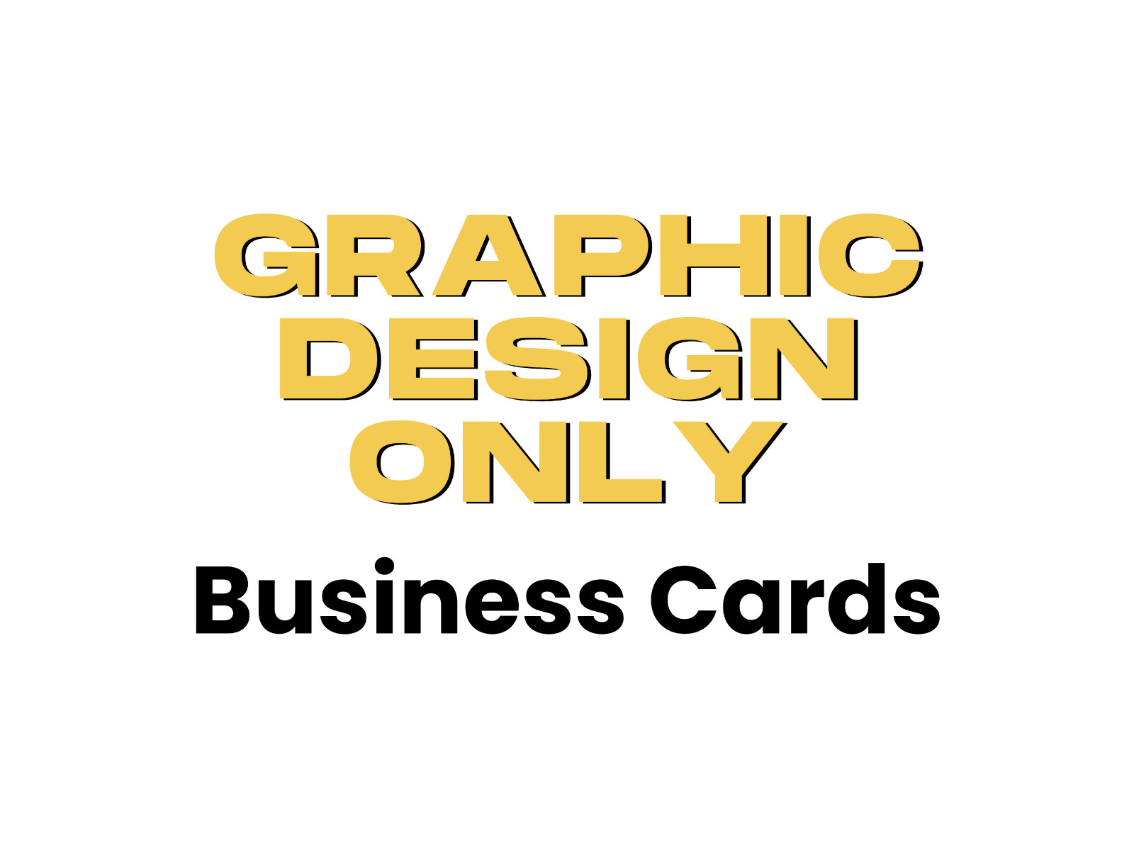 Graphic Design Service - Business Cards