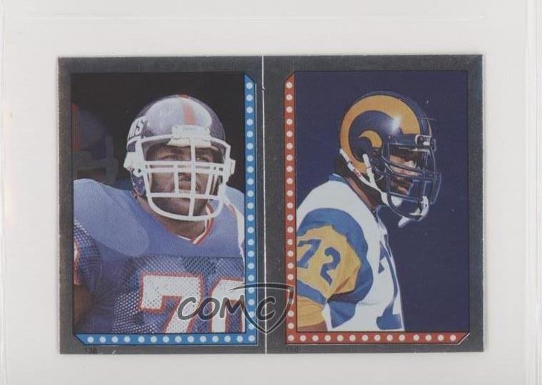 1986 Topps Album Stickers Kent Hill Leonard Marshall #150-138 00ah