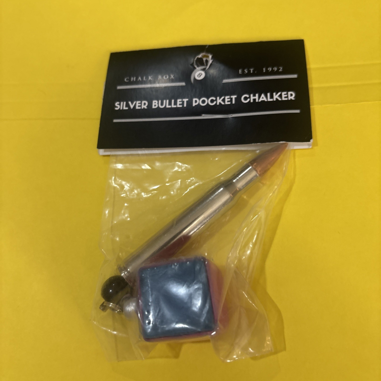 Silver Bullet Pocket Chalker Billiard Cue Chalk Holder 