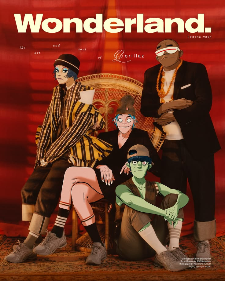 Gorillaz Wonderland Spring 2026 Music Poster