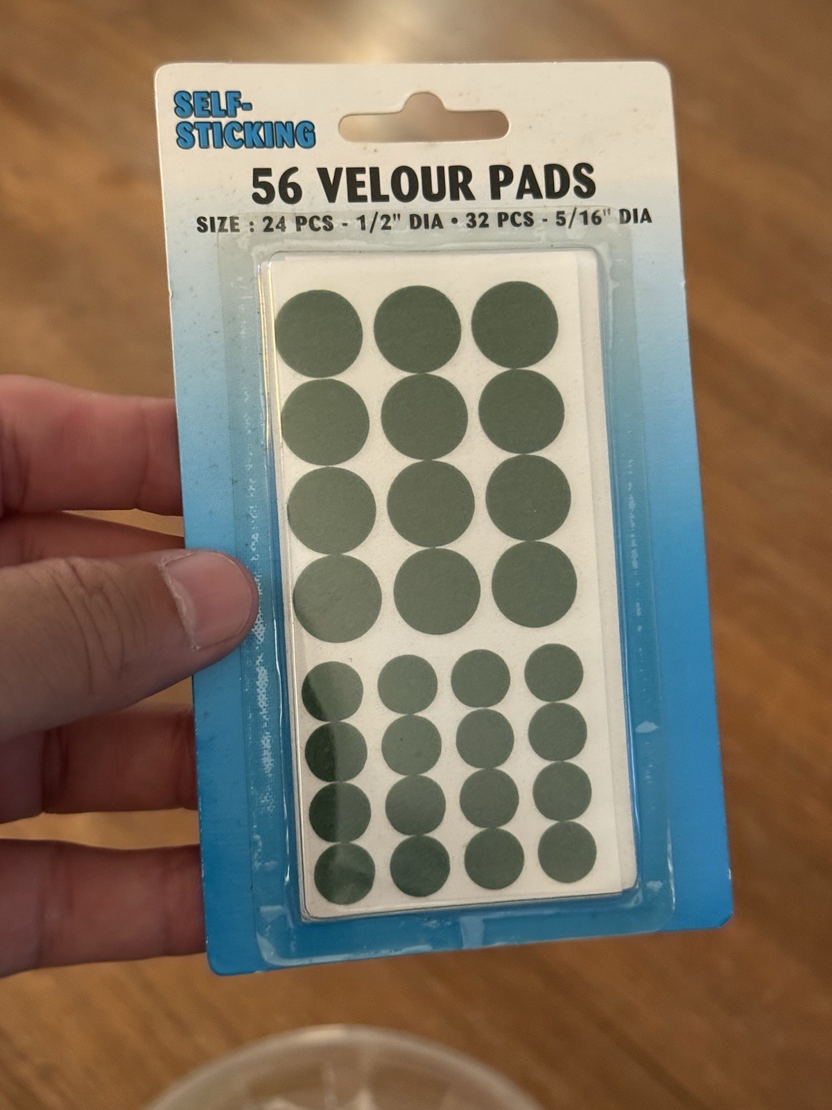 Vintage Self Sticking 56  Velour Protector Pads