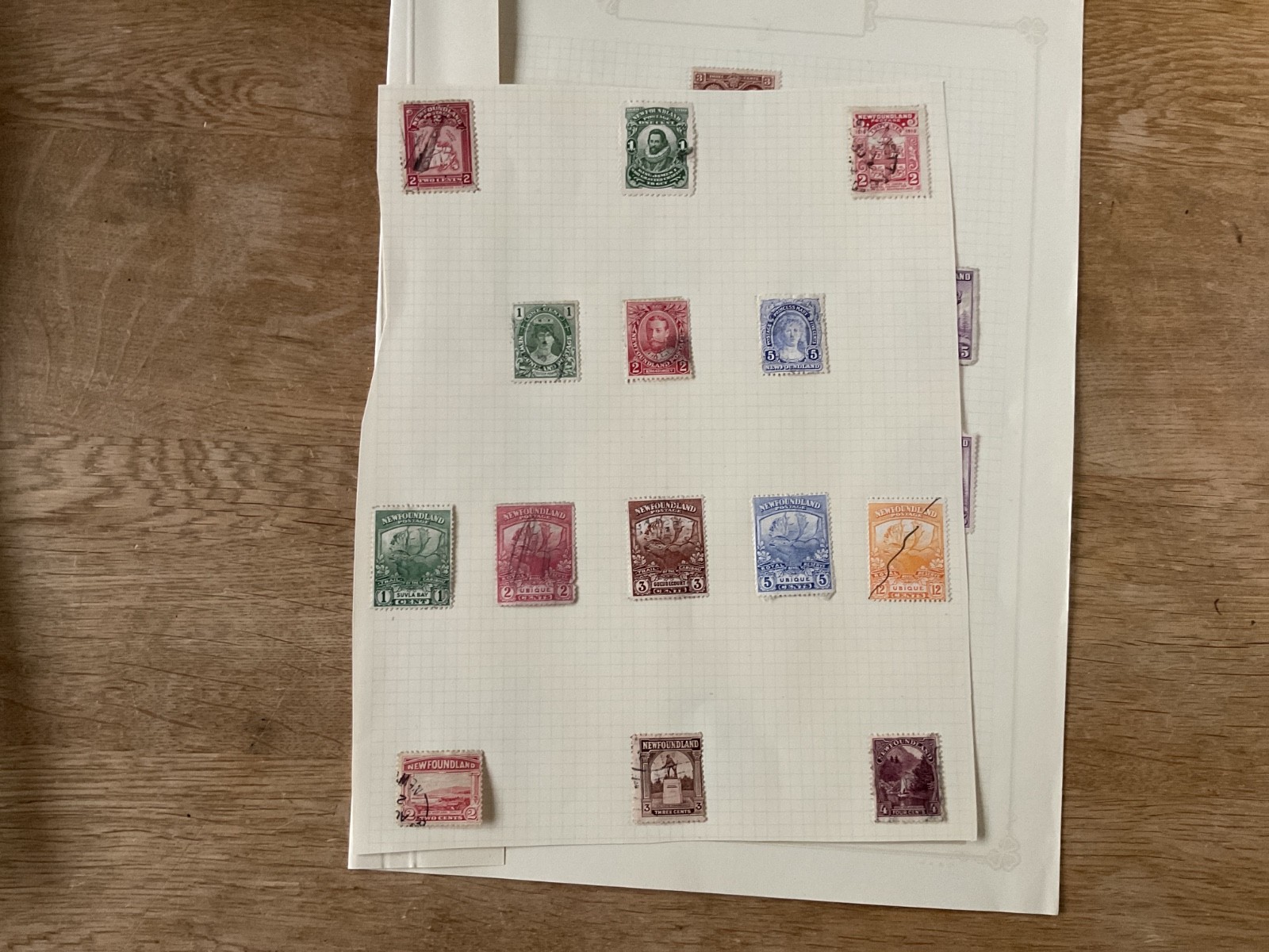 Newfoundland stamps  on 2 page B3217