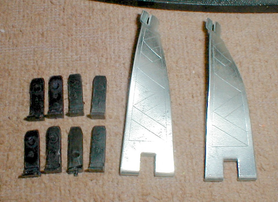 (2) Strombecker Track Supports for Monza Over + Under Lane Changer Track 1/32nd