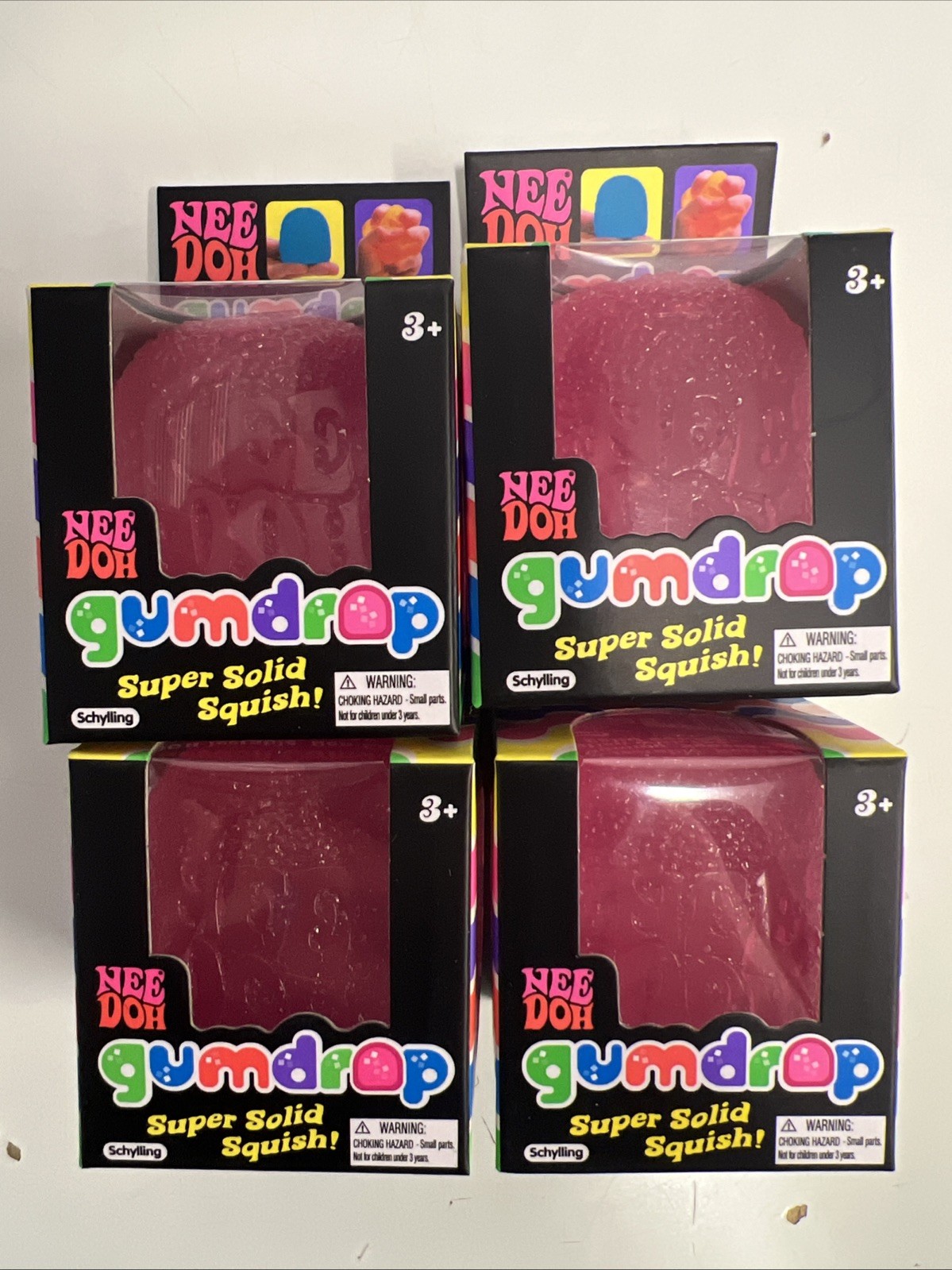 Viral NeeDoh Gumdrop 4 Pack PINK! BRAND NEW! Fast shipping!