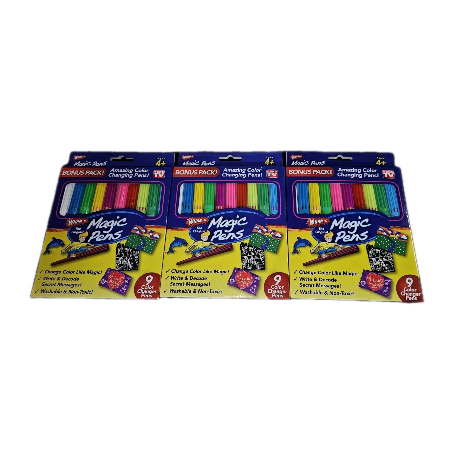 Wham-o Magic Pens Lot of 30 3 Packs of 10
