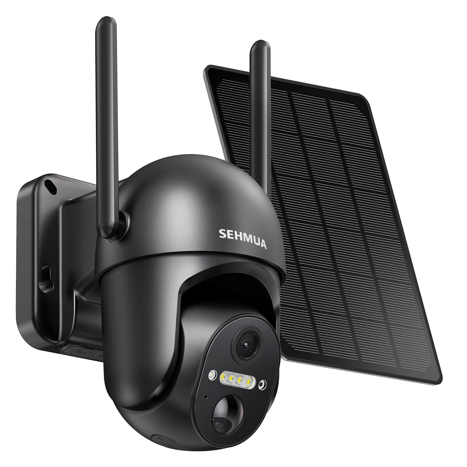 SEHMUA 2K Wireless Outdoor Solar Security Camera 360° View Battery Powered