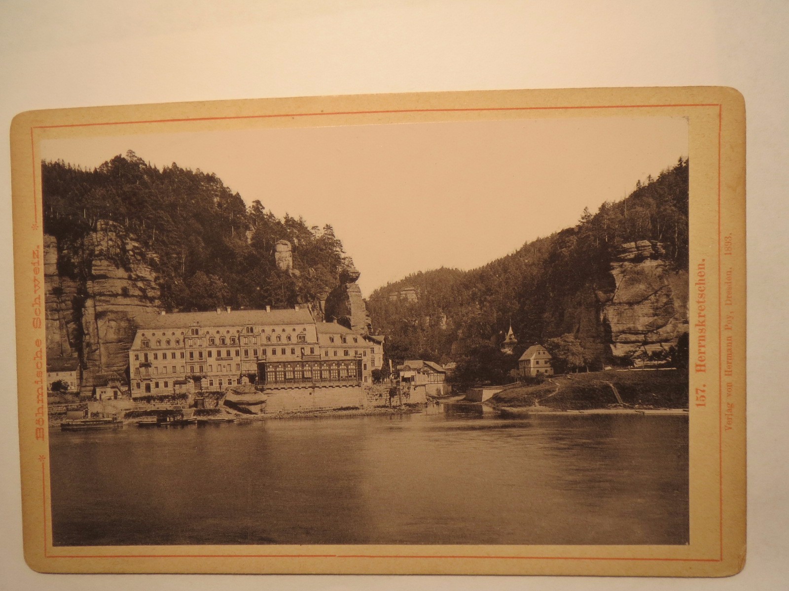 Bohemian Switzerland - Herrskretschen - 1893 - Light Print / CAB