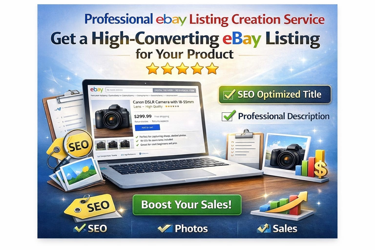 Professional eBay Listing Creation Service a professional.