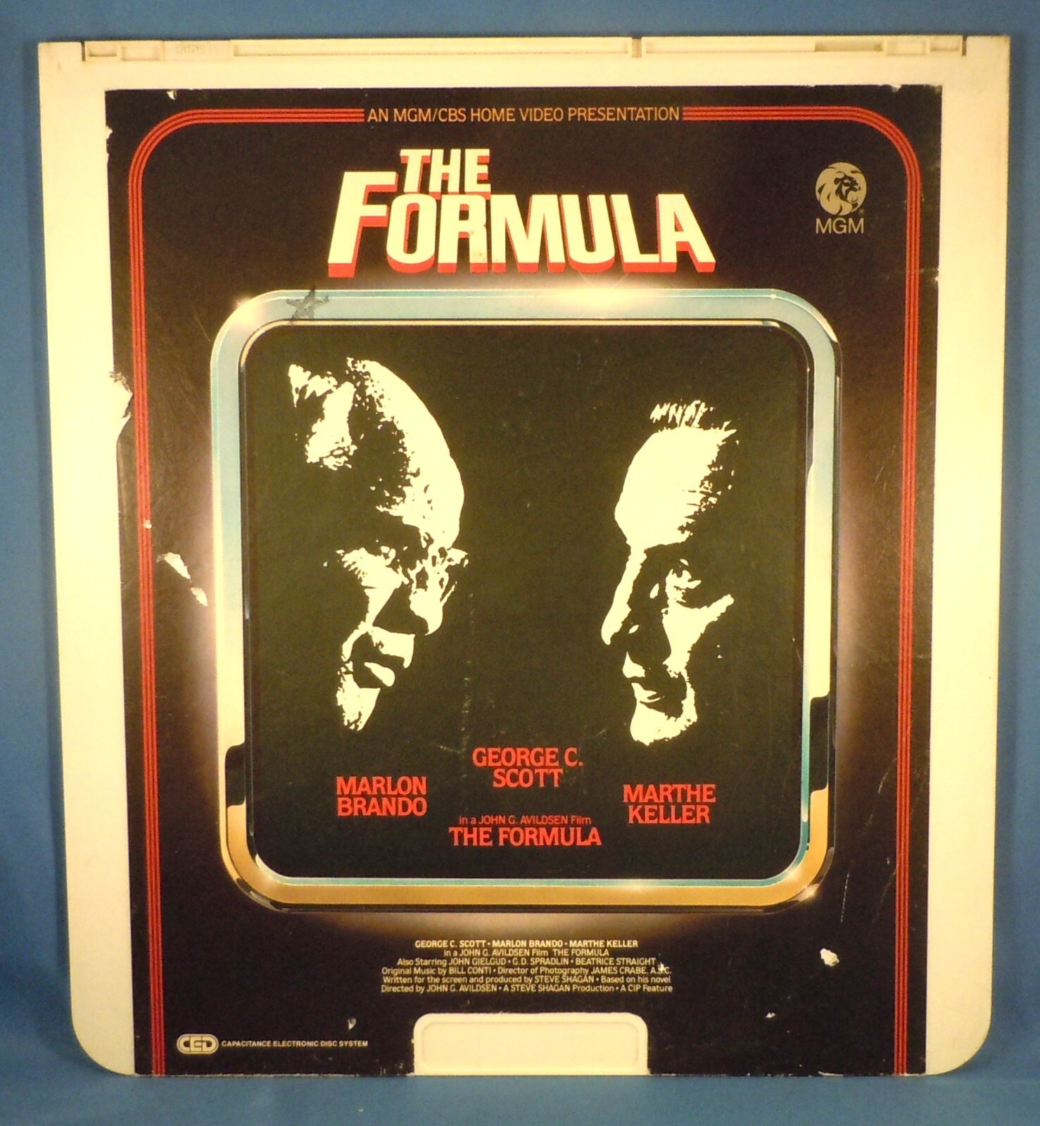 RCA CED VIDEODISC! - THE FORMULA with Marlon Brando & George C. Scott