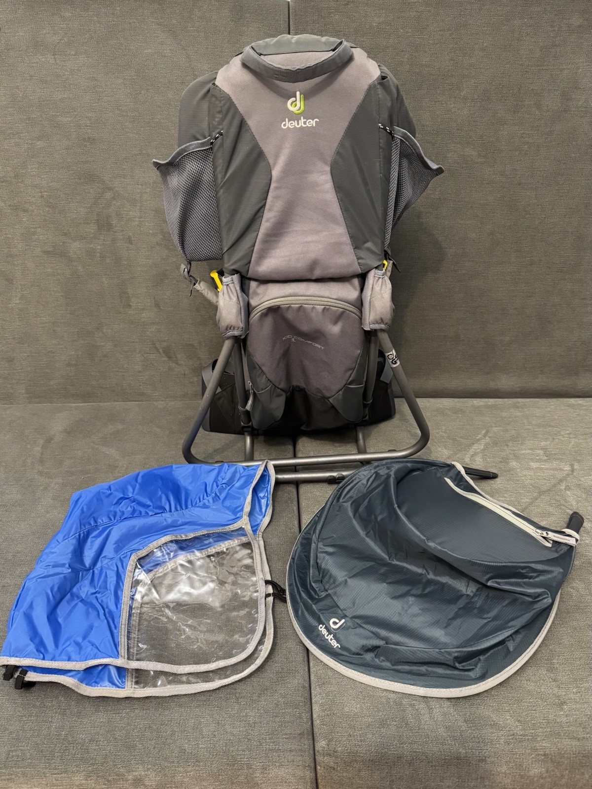 Deuter Kid Comfort 1 - Child Carrier Backpack for Hiking (Titan/Granite)