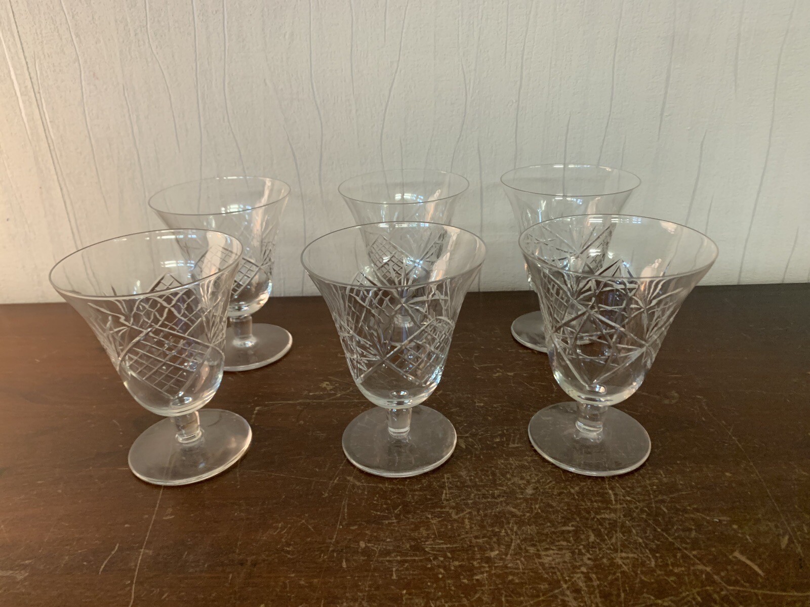 5 Water Glasses Cut Model ? CRYSTAL DE SAINT LOUIS (Price Per Unit) Model1