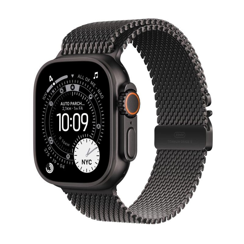Apple Watch Ultra 3 GPS + Cellular 49mm Black Titanium Case with Mi Mesh Loop