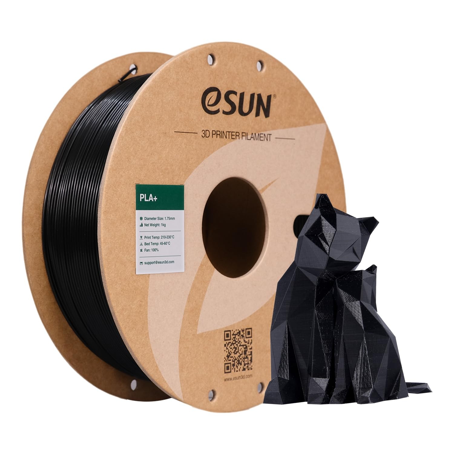 PLA+ Filament 1.75mm 1KG eSUN Printer Plus Dimensional Accuracy 0.03mm Spool