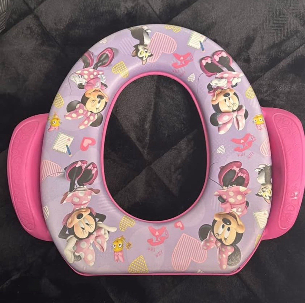 Disney Minnie Mouse Pink Potty Training Seat with Handles