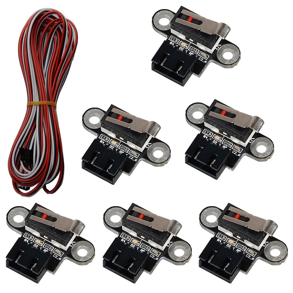 6 Pcs 3D Printer  Mechanical Limit  Module  Endstop Switches with 1M 3Pin8594