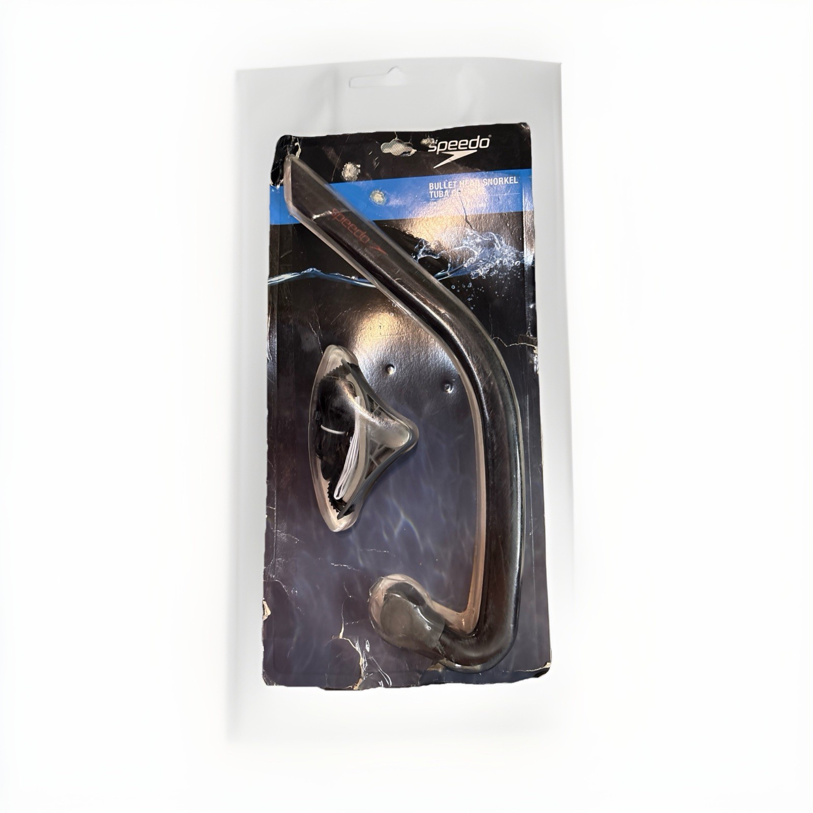 NEW Speedo Bullet Head Center Training Snorkel Unisex Adult Black DAMAGED PACKAG